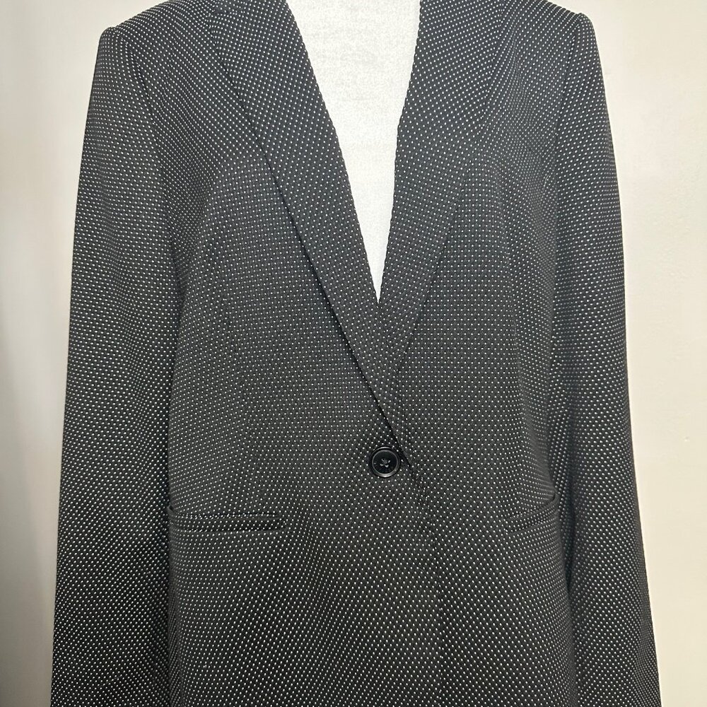Tommy Hilfiger Black and White Polka Dot Blazer